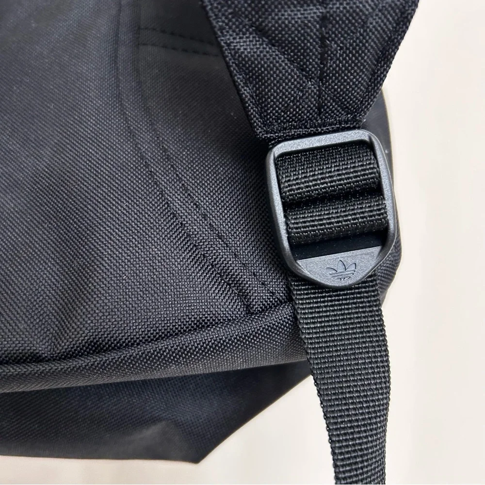 NWT Adidas Black Backpack with White Trefoil Logo
